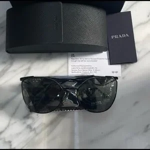Prada | Accessories | Prada Metal Cat Eye Frames With  display picture 3